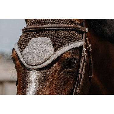Bonnet chasse mouche Equithème Chic Marron Bonnet chasse mouche Equithème Chic Marron