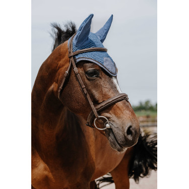 Bonnet chasse mouche Equithème Chic Bleu