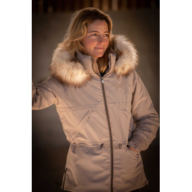Parka Pénélope Steppy Taupe Marron
