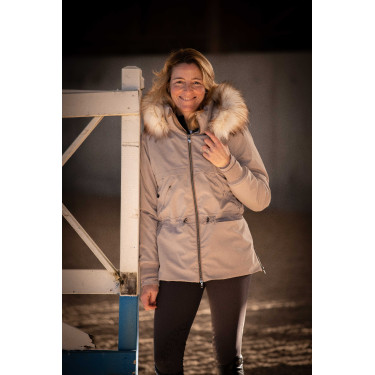 Parka Pénélope Steppy Taupe Marron
