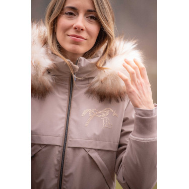 Parka Pénélope Steppy Taupe Marron