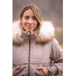 Parka Pénélope Steppy Taupe Marron
