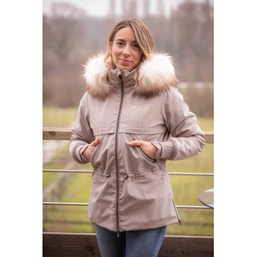 Parka Pénélope Steppy Taupe Marron