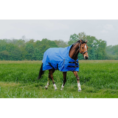 Couverture Equithème Tyrex Aisance 1200D High Neck Bleu roi Couverture Equithème Tyrex Aisance 1200D High Neck Bleu roi