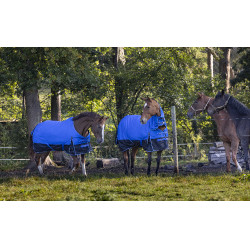 Couverture Equithème Tyrex Aisance 1200D Bleu roi Couverture Equithème Tyrex Aisance 1200D Bleu roi