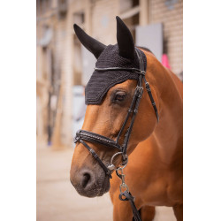 Bonnet pour chevaux Pénélope Soundless Strass Noir