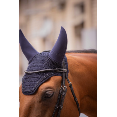 Bonnet pour chevaux Pénélope Soundless Strass Marine Bleu marine