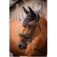 Bonnet chevaux Pénélope Coton Noir Bonnet chevaux Pénélope Coton Noir