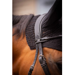 Bonnet chevaux Pénélope Coton Noir Bonnet chevaux Pénélope Coton Noir