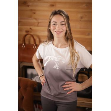 T-shirt Poppy Strass Pénélope Gris tie & dye T-shirt Poppy Strass Pénélope Gris tie & dye