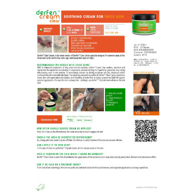 Crème Animaderm Derfen™ Clear Crème Animaderm Derfen™ Clear