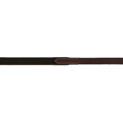 Rênes sangles Eric Thomas 16mm Havane Marron
