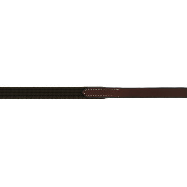 Rênes sangles Eric Thomas 16mm Havane Marron Rênes sangles Eric Thomas 16mm Havane Marron