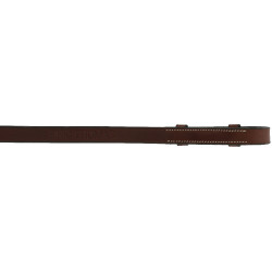 Rênes sangles Eric Thomas 16mm Havane Marron Rênes sangles Eric Thomas 16mm Havane Marron