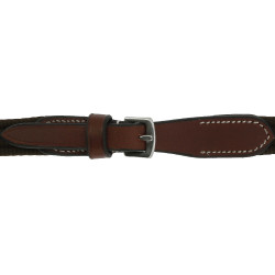 Rênes sangles Eric Thomas 16mm Havane Marron Rênes sangles Eric Thomas 16mm Havane Marron