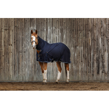 Chemise Equithème Micro mesh combo Bleu marine Chemise Equithème Micro mesh combo Bleu marine