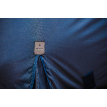 Chemise Equithème Micro mesh combo Bleu marine Chemise Equithème Micro mesh combo Bleu marine