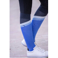 Chaussettes d'équitation Pénélope Fun Bleu / blanc