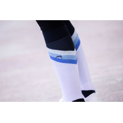 Chaussettes d'équitation Pénélope Fun Bleu / blanc Chaussettes d'équitation Pénélope Fun Bleu / blanc