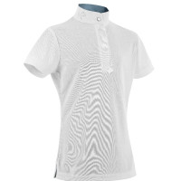 Polo mesh Equithème Betty Blanc Polo mesh Equithème Betty Blanc