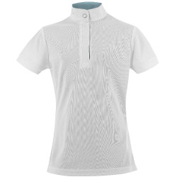 Polo mesh Equithème Betty Blanc Polo mesh Equithème Betty Blanc