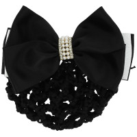 Barrette résille pour cheveux Equithème Perle Noir / blanc Barrette résille pour cheveux Equithème Perle Noir / blanc