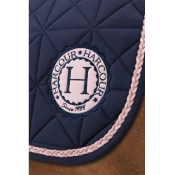 Tapis de selle Harcour Suze Marine / rose Bleu Tapis de selle Harcour Suze Marine / rose Bleu