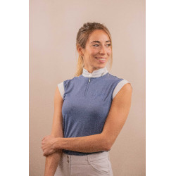 Polo de concours Pénélope Séville Mesh sans manches Bleu gris Polo de concours Pénélope Séville Mesh sans manches Bleu gris