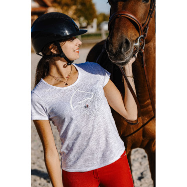 T-shirt Equithème Claire Blanc T-shirt Equithème Claire Blanc