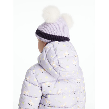 Bonnet LeMieux Mini Double Pompon Lilac Violet Bonnet LeMieux Mini Double Pompon Lilac Violet