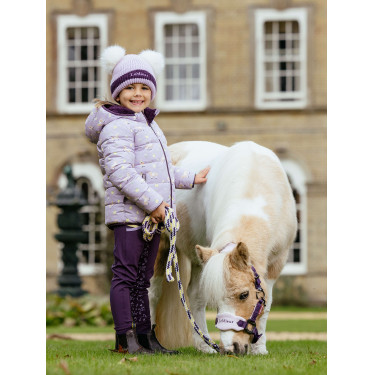 Bonnet LeMieux Mini Double Pompon Lilac Violet Bonnet LeMieux Mini Double Pompon Lilac Violet
