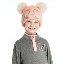 Bonnet LeMieux Mini Double Pompon Pêche Rose