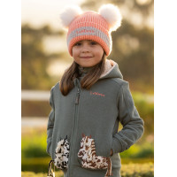 Bonnet LeMieux Mini Double Pompon Pêche Rose