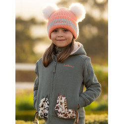 Bonnet LeMieux Mini Double Pompon Pêche Rose