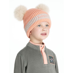 Bonnet LeMieux Mini Double Pompon Pêche Rose