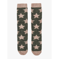 Chaussettes LeMieux Fluffies Sasha Star Amande Marron