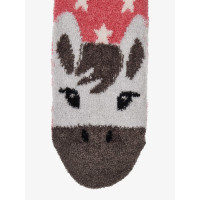 Chaussettes LeMieux Fluffy Character Chancer Marron