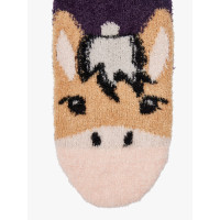 Chaussettes LeMieux Fluffy Character Chancer Marron