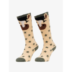 Chaussettes LeMieux Fluffy Character Dream Beige