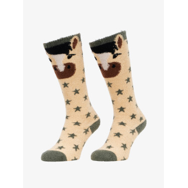 Chaussettes LeMieux Fluffy Character Dream Beige