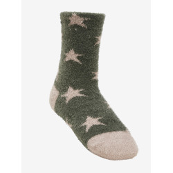 Chaussettes rayées Sabrina Mini LeMieux Amande Marron Chaussettes rayées Sabrina Mini LeMieux Amande Marron