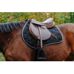 Tapis de selle Equithème Quadri Noir Tapis de selle Equithème Quadri Noir