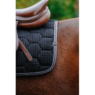 Tapis de selle Equithème Quadri Noir Tapis de selle Equithème Quadri Noir
