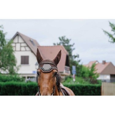 Bonnet chasse mouche Equithème Domino Cuivre Marron Bonnet chasse mouche Equithème Domino Cuivre Marron