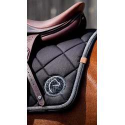 Tapis de selle Equithème Badge 2.0 Noir