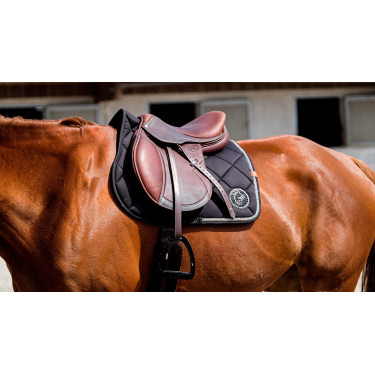 Tapis de selle Equithème Badge 2.0 Noir Tapis de selle Equithème Badge 2.0 Noir