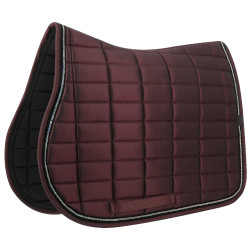Tapis de selle Equithème Domino Bordeaux