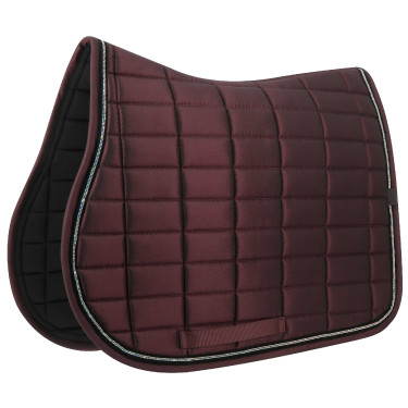 Tapis de selle Equithème Domino Bordeaux