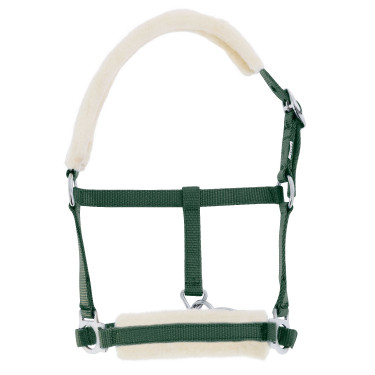Licol foal Riding World mouton synthétique Vert foncé Licol foal Riding World mouton synthétique Vert foncé