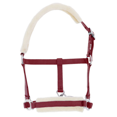 Licol foal Riding World mouton synthétique Bordeaux Licol foal Riding World mouton synthétique Bordeaux